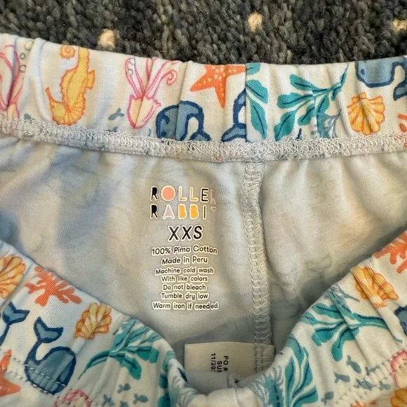 Under the Sea Roller Rabbit XXS PJs - Picture 3 of 3